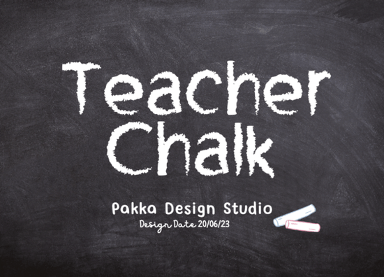 Teacher Chalk Font
